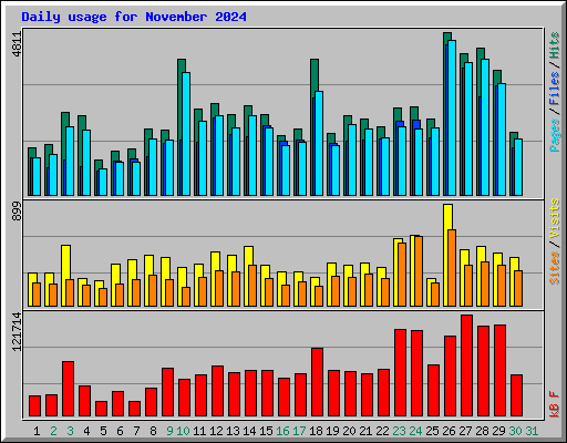 Daily usage for November 2024
